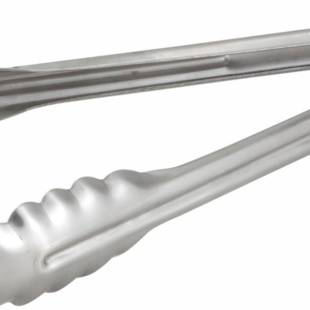 Coiled Spring Extra Heavyweight Stainless Steel Utility Tong, 12-Inch